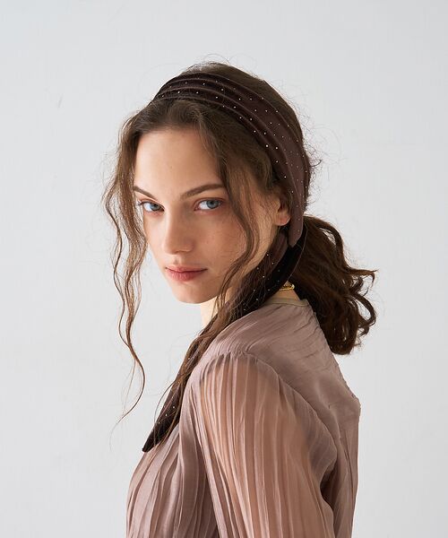 DESIGNWORKS / デザインワークス ワンピース | オーガンジープリーツ加工ボウタイワンピース【予約】 | 詳細7