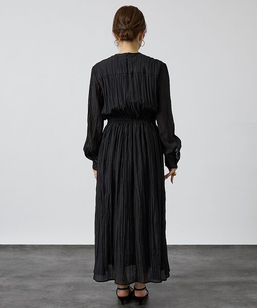 DESIGNWORKS / デザインワークス ワンピース | オーガンジープリーツ加工ボウタイワンピース【予約】 | 詳細20