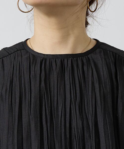 DESIGNWORKS / デザインワークス ワンピース | オーガンジープリーツ加工ボウタイワンピース【予約】 | 詳細25