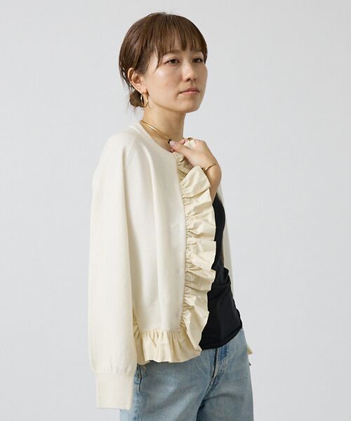 DESIGNWORKS / デザインワークス カーディガン・ボレロ | タフタフリルニットカーディガン | 詳細2