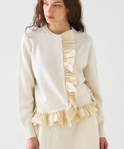 DESIGNWORKS / デザインワークス カーディガン・ボレロ | タフタフリルニットカーディガン | 詳細3