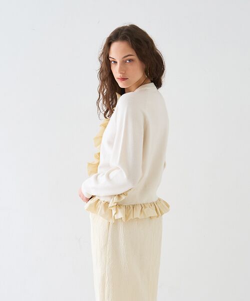 DESIGNWORKS / デザインワークス カーディガン・ボレロ | タフタフリルニットカーディガン | 詳細4