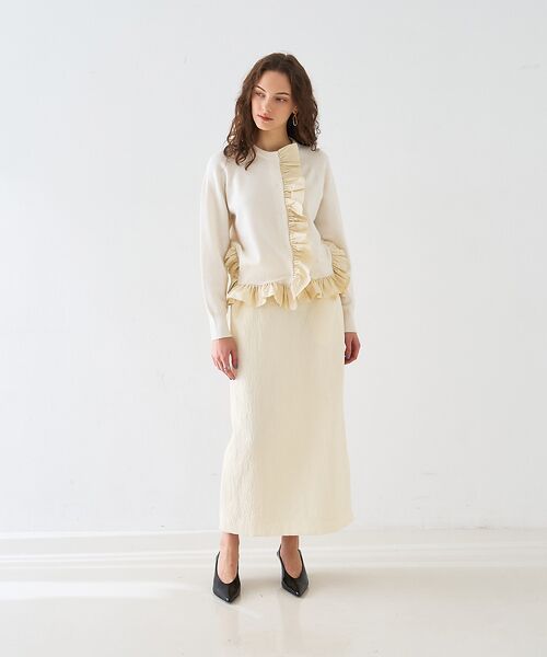 DESIGNWORKS / デザインワークス カーディガン・ボレロ | タフタフリルニットカーディガン | 詳細7