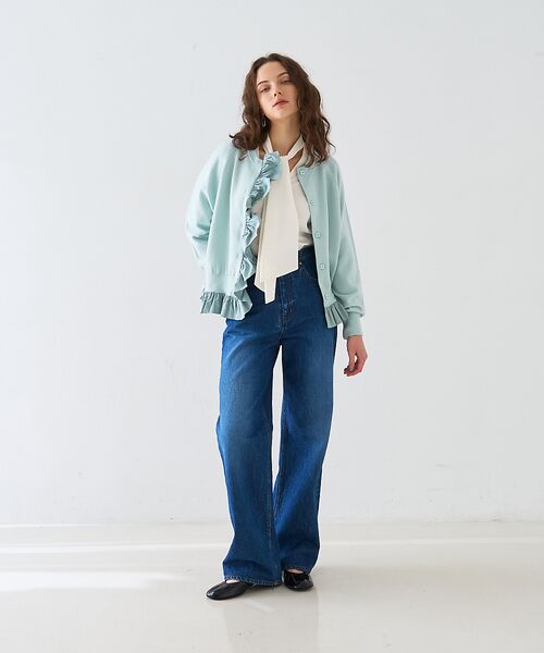 DESIGNWORKS / デザインワークス カーディガン・ボレロ | タフタフリルニットカーディガン | 詳細12