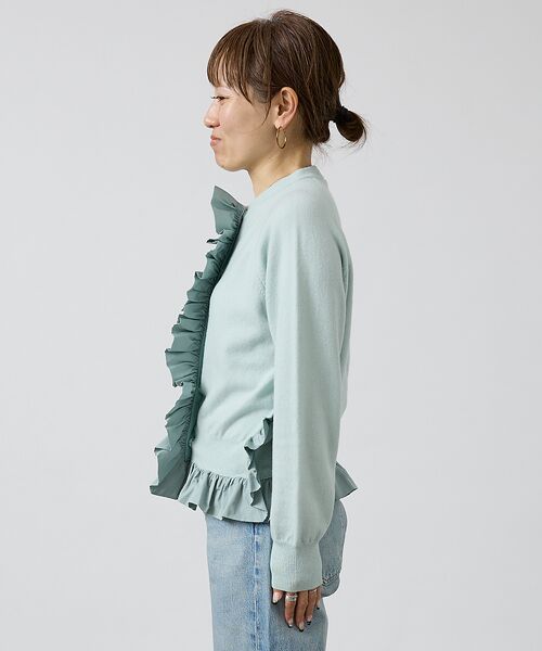 DESIGNWORKS / デザインワークス カーディガン・ボレロ | タフタフリルニットカーディガン | 詳細14