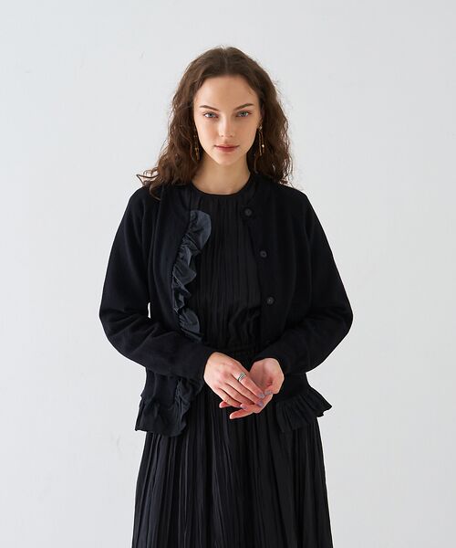 DESIGNWORKS / デザインワークス カーディガン・ボレロ | タフタフリルニットカーディガン | 詳細21