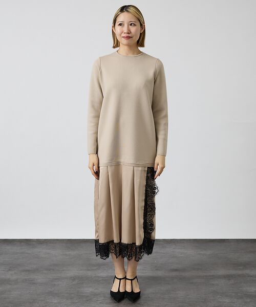 DESIGNWORKS / デザインワークス ワンピース | ヘムレースニットドッキングドレス【予約】 | 詳細10