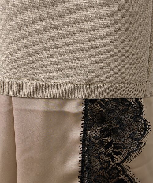 DESIGNWORKS / デザインワークス ワンピース | ヘムレースニットドッキングドレス【予約】 | 詳細16