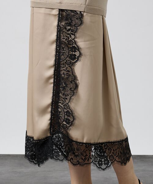 DESIGNWORKS / デザインワークス ワンピース | ヘムレースニットドッキングドレス【予約】 | 詳細17