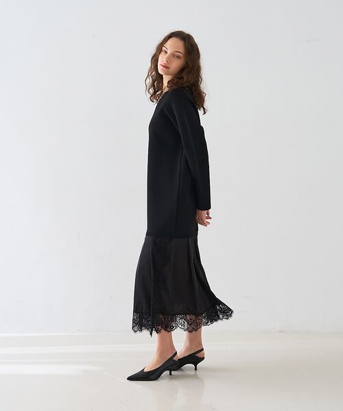 DESIGNWORKS / デザインワークス ワンピース | ヘムレースニットドッキングドレス【予約】 | 詳細25