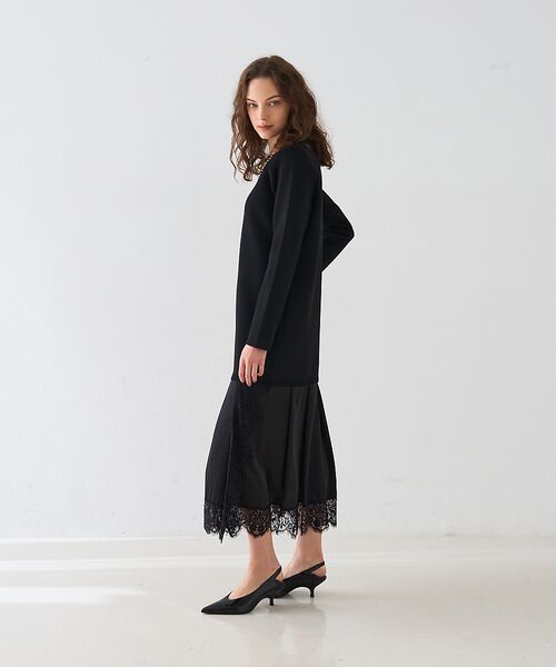 DESIGNWORKS / デザインワークス ワンピース | ヘムレースニットドッキングドレス【予約】 | 詳細26