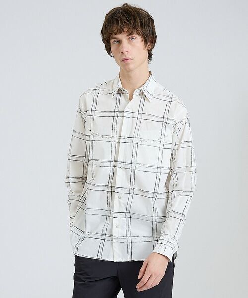 DESIGNWORKS / デザインワークス シャツ・ブラウス | ドローイングチェック スマイルポケット シャツ【予約】 | 詳細7