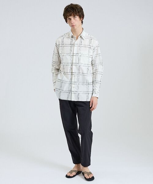 DESIGNWORKS / デザインワークス シャツ・ブラウス | ドローイングチェック スマイルポケット シャツ【予約】 | 詳細8