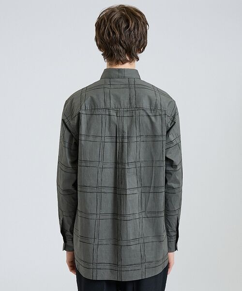 DESIGNWORKS / デザインワークス シャツ・ブラウス | ドローイングチェック スマイルポケット シャツ【予約】 | 詳細12