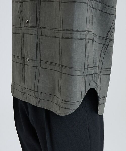 DESIGNWORKS / デザインワークス シャツ・ブラウス | ドローイングチェック スマイルポケット シャツ【予約】 | 詳細16