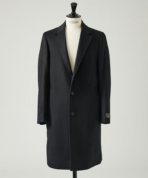 DESIGNWORKS / デザインワークス アウター | 【カシミヤ混】チェスターコート(ブラック)