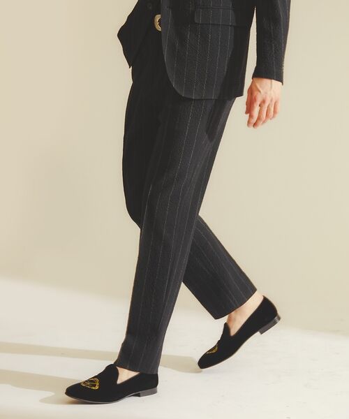 DESIGNWORKS / デザインワークス スラックス・ドレスパンツ | 【26S/S】ウールストレッチサッカー テーパードパンツ / セットアップ対応 | 詳細28