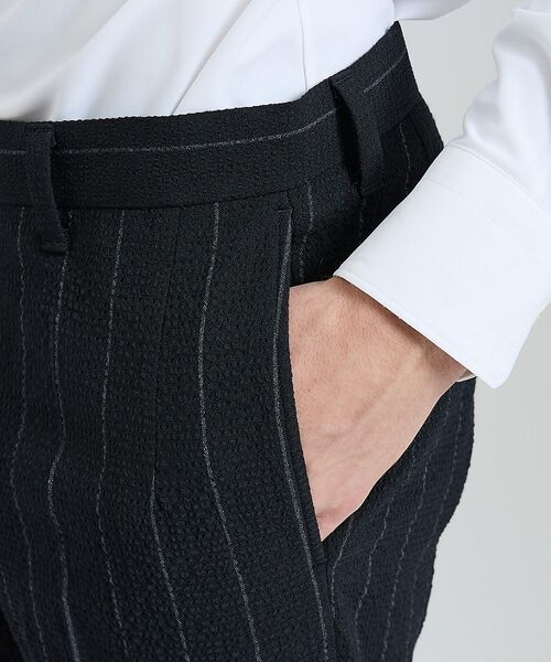 DESIGNWORKS / デザインワークス スラックス・ドレスパンツ | 【26S/S】ウールストレッチサッカーピンタックパンツ / セットアップ対応 / | 詳細14