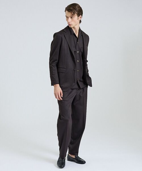 DESIGNWORKS / デザインワークス スラックス・ドレスパンツ | モクロディー ワイドテーパードパンツ / セットアップ対応 / ストレッチ【予約 | 詳細4