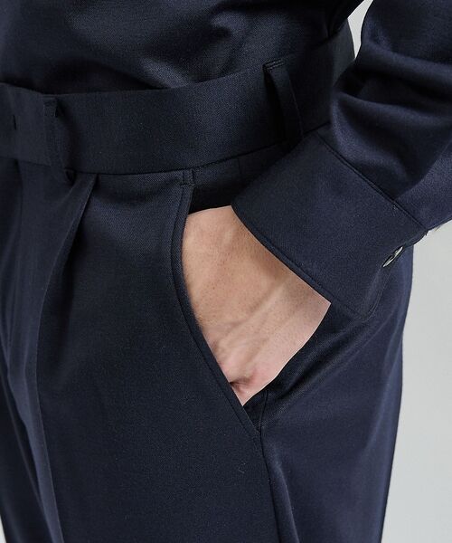 DESIGNWORKS / デザインワークス スラックス・ドレスパンツ | モクロディー ワイドテーパードパンツ / セットアップ対応 / ストレッチ【予約 | 詳細16