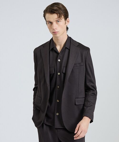 DESIGNWORKS / デザインワークス テーラードジャケット | 【26S/S】モクロディージャケット / セットアップ対応 / ストレッチ【予約（ダークブラウン）