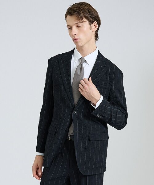 DESIGNWORKS / デザインワークス テーラードジャケット | 【26S/S】ウールストレッチサッカーピークドラペルジャケット / セットアップ | 詳細5