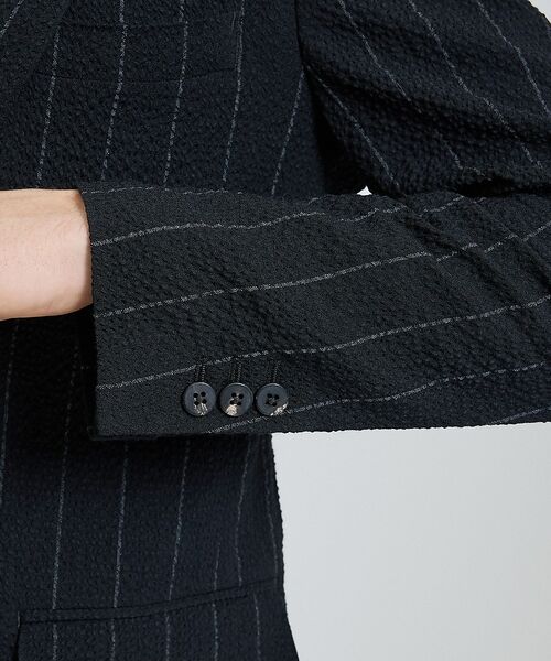 DESIGNWORKS / デザインワークス テーラードジャケット | 【26S/S】ウールストレッチサッカーピークドラペルジャケット / セットアップ | 詳細10