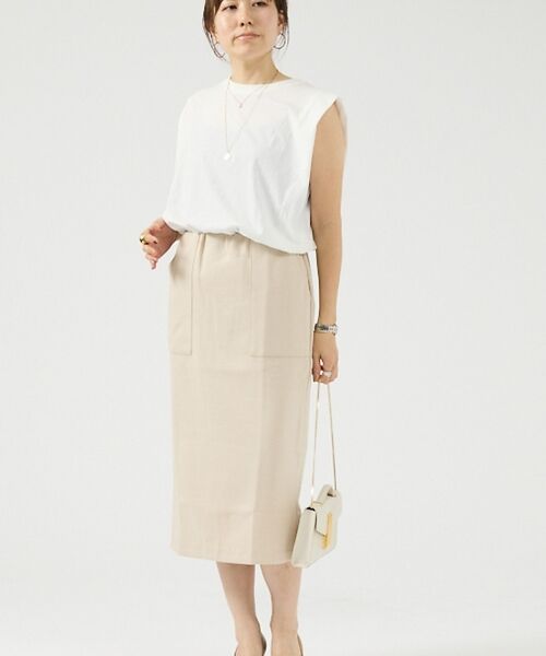 DESIGNWORKS / デザインワークス ミニ・ひざ丈スカート | ダンボールニットタイトスカート | 詳細3