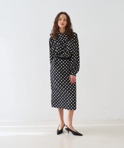 DESIGNWORKS / デザインワークス シャツ・ブラウス | 【セットアップ対応】ドットアシメトリーラッフルブラウス【予約】 | 詳細15