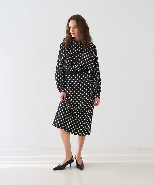 DESIGNWORKS / デザインワークス シャツ・ブラウス | 【セットアップ対応】ドットアシメトリーラッフルブラウス【予約】 | 詳細16