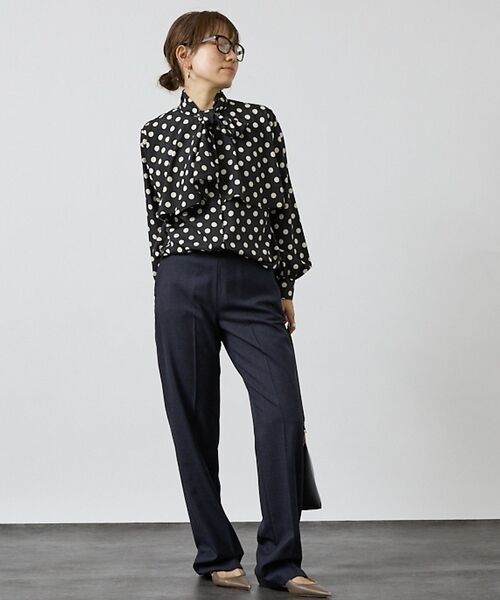 DESIGNWORKS / デザインワークス シャツ・ブラウス | 【セットアップ対応】ドットアシメトリーラッフルブラウス【予約】 | 詳細17
