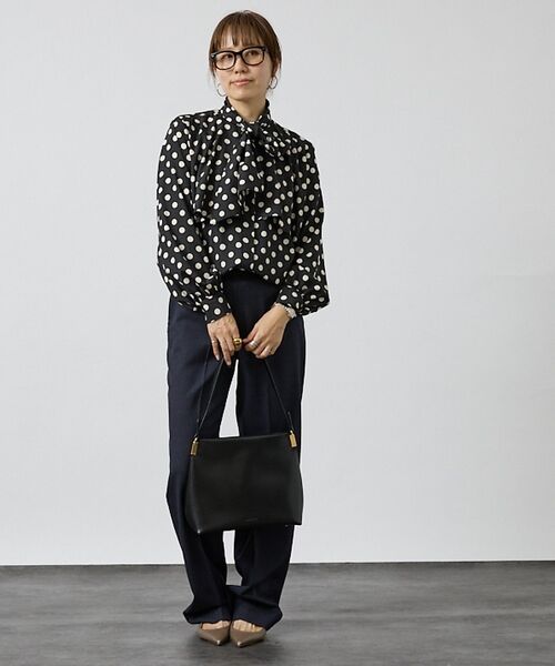 DESIGNWORKS / デザインワークス シャツ・ブラウス | 【セットアップ対応】ドットアシメトリーラッフルブラウス【予約】 | 詳細18