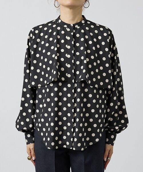 DESIGNWORKS / デザインワークス シャツ・ブラウス | 【セットアップ対応】ドットアシメトリーラッフルブラウス【予約】 | 詳細19