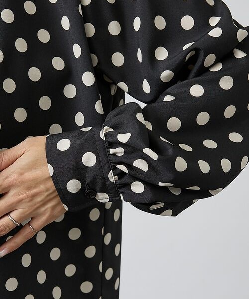 DESIGNWORKS / デザインワークス シャツ・ブラウス | 【セットアップ対応】ドットアシメトリーラッフルブラウス【予約】 | 詳細24