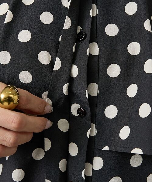 DESIGNWORKS / デザインワークス シャツ・ブラウス | 【セットアップ対応】ドットアシメトリーラッフルブラウス【予約】 | 詳細26