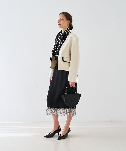 DESIGNWORKS / デザインワークス シャツ・ブラウス | 【セットアップ対応】ドットアシメトリーラッフルブラウス【予約】 | 詳細9