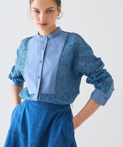 DESIGNWORKS / デザインワークス シャツ・ブラウス | 【セットアップ対応】コードレースドッキングシャツ【予約】