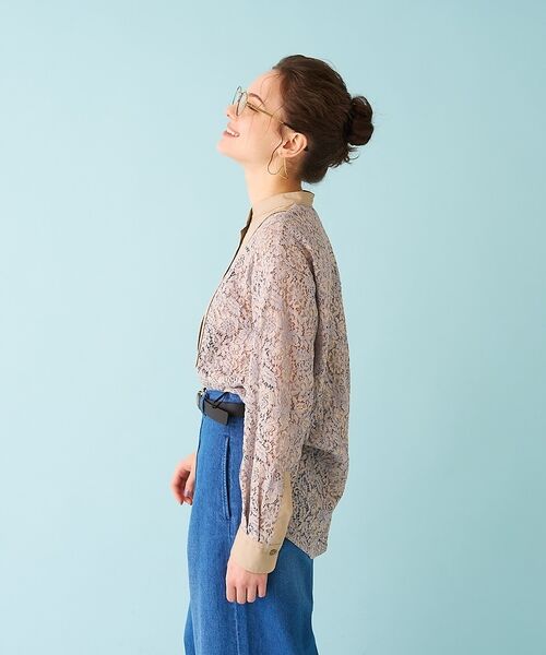 DESIGNWORKS / デザインワークス シャツ・ブラウス | 【セットアップ対応】コードレースドッキングシャツ【予約】 | 詳細3