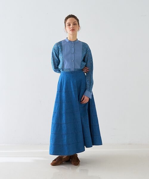 DESIGNWORKS / デザインワークス シャツ・ブラウス | 【セットアップ対応】コードレースドッキングシャツ【予約】 | 詳細21