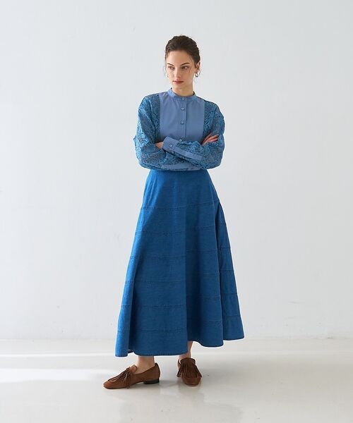 DESIGNWORKS / デザインワークス シャツ・ブラウス | 【セットアップ対応】コードレースドッキングシャツ【予約】 | 詳細22