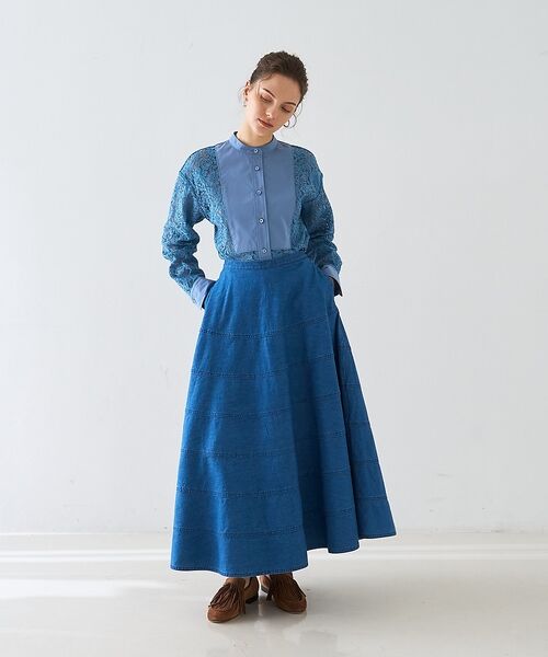 DESIGNWORKS / デザインワークス シャツ・ブラウス | 【セットアップ対応】コードレースドッキングシャツ【予約】 | 詳細24