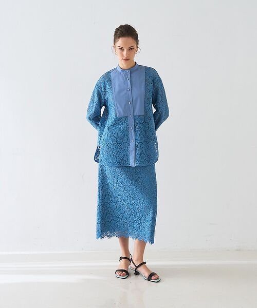 DESIGNWORKS / デザインワークス シャツ・ブラウス | 【セットアップ対応】コードレースドッキングシャツ【予約】 | 詳細26