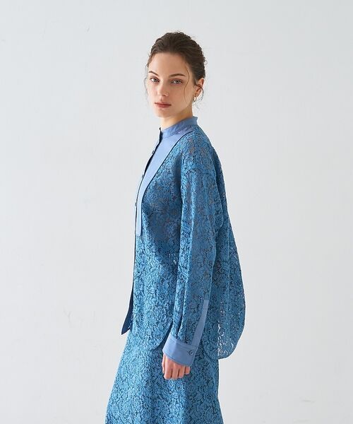 DESIGNWORKS / デザインワークス シャツ・ブラウス | 【セットアップ対応】コードレースドッキングシャツ【予約】 | 詳細18