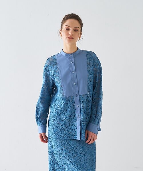 DESIGNWORKS / デザインワークス シャツ・ブラウス | 【セットアップ対応】コードレースドッキングシャツ【予約】 | 詳細19