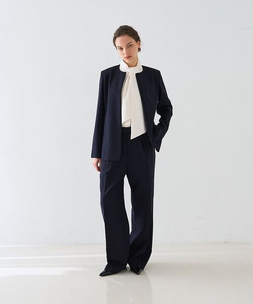 DESIGNWORKS / デザインワークス シャツ・ブラウス | サテンアムンゼンボウタイ付きラッフルブラウス【予約】 | 詳細6