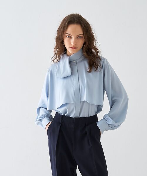 DESIGNWORKS / デザインワークス シャツ・ブラウス | サテンアムンゼンボウタイ付きラッフルブラウス【予約】 | 詳細26