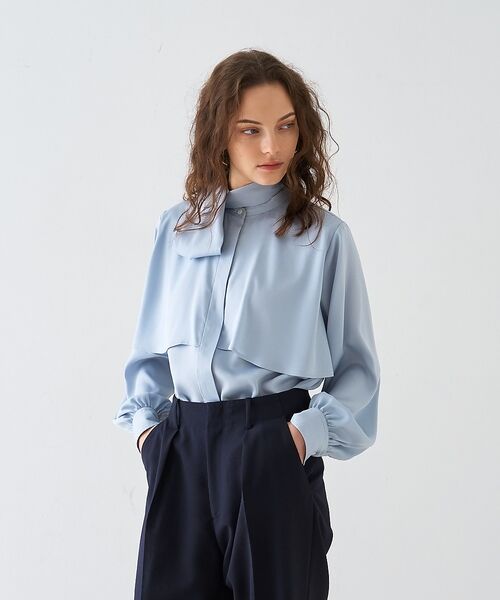 DESIGNWORKS / デザインワークス シャツ・ブラウス | サテンアムンゼンボウタイ付きラッフルブラウス【予約】 | 詳細27