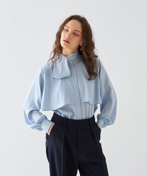 DESIGNWORKS / デザインワークス シャツ・ブラウス | サテンアムンゼンボウタイ付きラッフルブラウス【予約】 | 詳細28