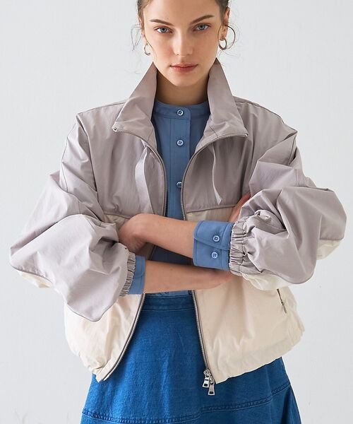 DESIGNWORKS / デザインワークス ブルゾン | タフタコンビブルゾン【予約】（グレー系その他1）