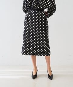 DESIGNWORKS / デザインワークス ミニ・ひざ丈スカート | 【セットアップ対応】ドットプリントミドル丈スカート【予約】